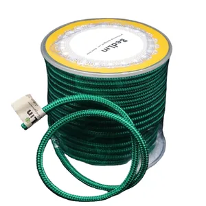 Professional grade 3mm green braided cord spool for DIY jewelry and necklace crafting