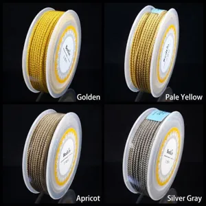 Premium 2,0 mm Milan-Geflochtenes Seil in verschiedenen Farben für DIY-Schmuckhandwerk