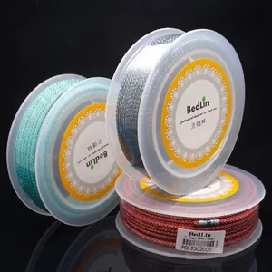 Professional 2.0mm gold thread Milan braided cord for DIY jewelry making 8m reel