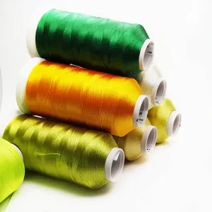 Carretes de hilo de nailon de seda helada de alto brillo para borlas DIY y bordado arte