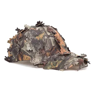3D leaf bionic camouflage baseball cap for jungle hunting and professional outdoor training