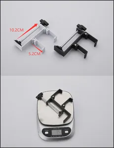 Portable desk bag hook detail showing dimensions 10.2cm and weight 94.7g for students