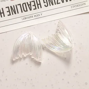 Irisierende AB-Acryl-Meerjungfrauenschwanz-Anhänger für DIY-Schmuck und Accessoires