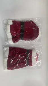 Juego de dos fundas decorativas para botellas de vino de Navidad estilo Papá Noel