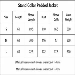 Comprehensive size chart for women's double-breasted short windbreaker jacket in cm