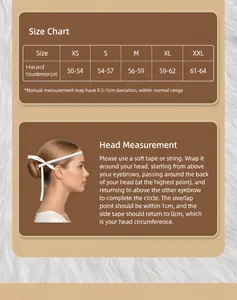 Size chart and head circumference measurement guide for winter lamb wool baseball cap