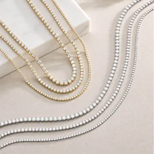 Stainless Steel Zirconia Tennis Bracelet For Women Gold Silver Color Inlaid Round Stone Adjustable Fashion Jewelry