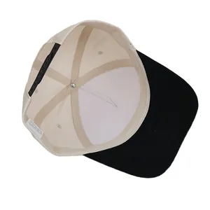 Detailed interior view of a vintage trucker hat with adjustable snapback strap