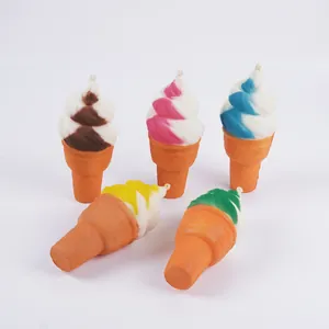Giocattoli antistress in schiuma PU a rimbalzo lento a forma di cono gelato carino