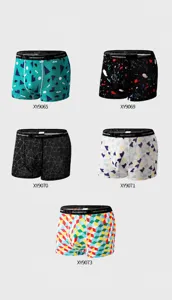Verschiedene Muster für atmungsaktive bedruckte Boxershorts aus Eisseide für Herren