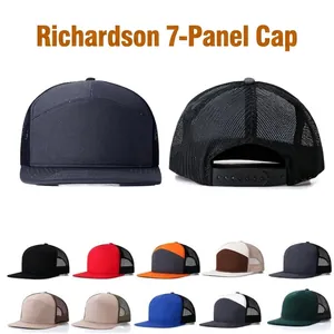 Gorra Trucker de 7 Paneles Hombre Mujer Malla Transpirable Gorra de Béisbol Snapback Ajustable Ala Plana Exterior Deporte Gorra