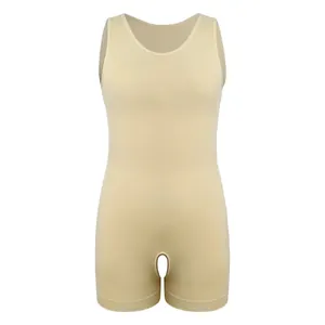 Body gainant amincissant sans couture pour hommes couleur chair pour entraînement fitness