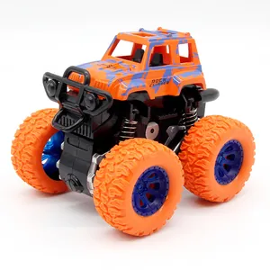 Παιδικό παιχνίδι monster truck εκτός δρόμου με αδράνεια 4WD σε πορτοκαλί και μπλε