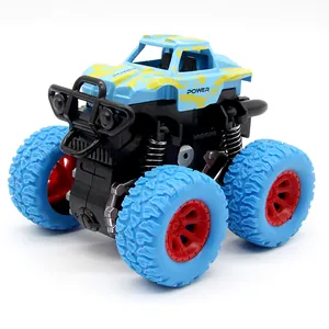 Γαλάζιο 4WD αδρανειακό εκτός δρόμου φορτηγό τέρας παιχνίδι αυτοκίνητο με ελαστικά