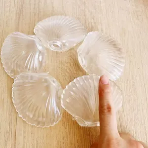 Vista dettagliata di pelli in gomma morbida TPR a forma di conchiglia per giocattoli DIY