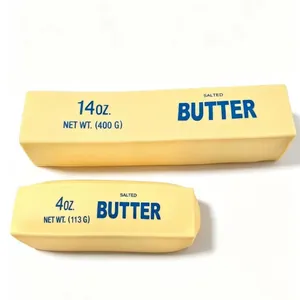 Close-up view of 14oz and 4oz slow-rebound squishy butter stick stress relief toys