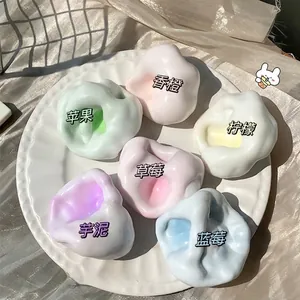 Jouet Mochi Squishy Anti-stress Rebond Lent Jouet de Pression pour Adolescents Adultes Jouet Sensoriel Fidget pour Maison Bureau