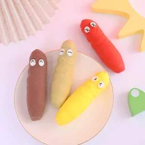 Gedetailleerd overzicht van kleurrijke TPR-poepspeeltjes met grappige cartoongezichten