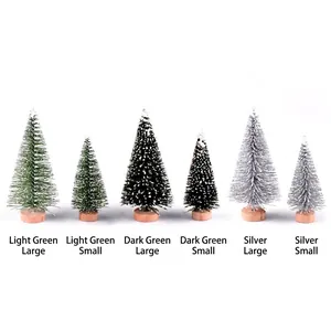 Ensemble de mini sapins de Noël en aiguilles de pin pour décoration de micro paysages