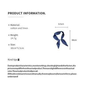 Dimensiones y especificaciones del producto para el pañuelo de seda floral francés