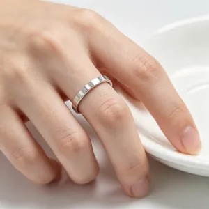 Mechanical style 3mm stainless steel serrated gear ring for men and women stackable