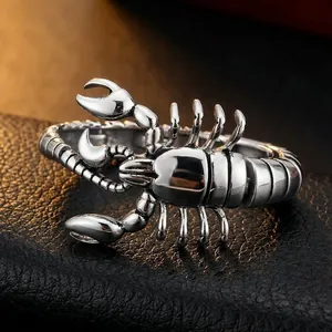 Men's Scorpion Bracelet Stainless Steel Punk Gothic Jewelry Personality Bionic Animal Wristband For Men Hip Hop Bangle Accessories Gift
