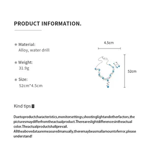 Gedetailleerde productspecificaties voor de zilveren stras bloemen sieradenset