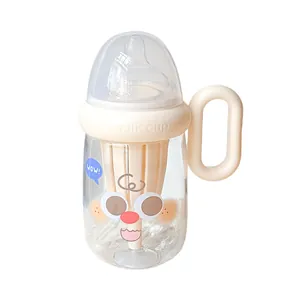 Süße kreative Babyflasche Milchbecher mit Griff und tritan Kunststoffmaterial