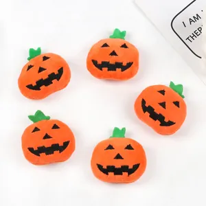 Halloween Pumpkin Plush Doll Creative Cartoon DIY Brooch Bag Accessory Mini Jack-O-Lantern Plushie Ornament For Festival Decoration