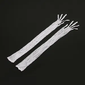 Elegant white long fishnet gloves with finger loops for parties and bridal wear accessories
