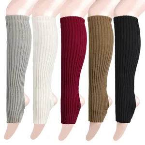 Jambières de yoga tricotées de 50 cm en plusieurs couleurs pour la danse et le ballet.