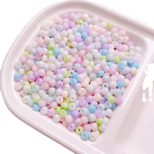 Gekleurde 4mm matte macaron glaskraaltjes voor DIY sieraden maken en knutselen