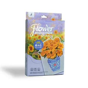 Kit de manualidades YUELU 6 en 1 arreglo floral para niños pintura artística creativa
