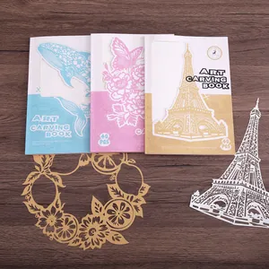 Trois livres de sculpture sur papier DIY créatifs pour des cadeaux artisanaux raffinés
