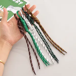 Assorted multicolor hand-woven nylon lanyards for mobile phones and accessories