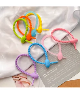 Lacci colorati in silicone per la gestione dei cavi e decorazioni fai-da-te DIY