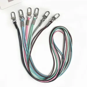 Durable Braided Neck Lanyard With Metal Lobster Clasp For Phone ID Card Holder Office Exhibition Minimalist Adjustable Strap