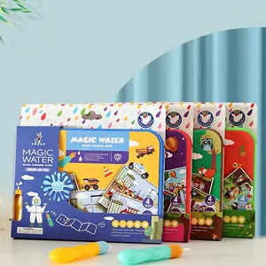 Magic Water Drawing Book Kit For Kids Reusable Doodling Coloring Book With Pen Educational Toy For Preschool Children Gift