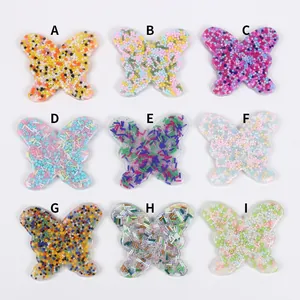 Butterfly skin picking fidget toys with colorful sensory beads and tubes styles A-I