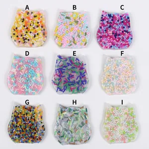 Selection of cat-shaped skin picking fidget toys with various colorful beads inside.