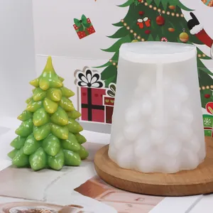 DIY καλούπι σιλικόνης χριστουγεννιάτικο δέντρο για αρωματικά κεριά διακόσμηση