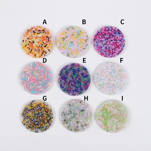 Collection of circular skin picking fidget toys with colorful beads in various styles