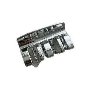Elegante pinza para el pelo plateada efecto espejo para mujer