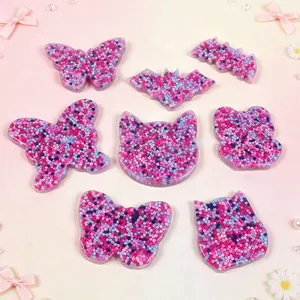 Assorted shape silicone picky pads with colorful beads for stress relief and sensory play.