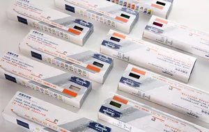 Close-up detail of metallic pen packaging boxes for DIY photo album graffiti art