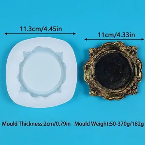Moule en silicone pour cadre rétro DIY, détails des dimensions et de l'épaisseur