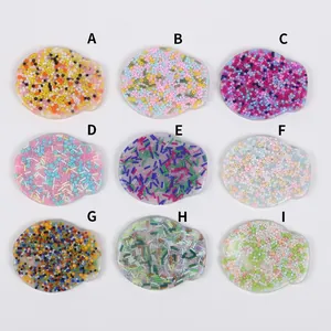 Detailed view of nine colorful silicone skin picking fidget toys for anxiety relief