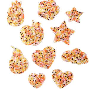 Skin picking fidget toys in fruit heart and star shapes for sensory stress relief