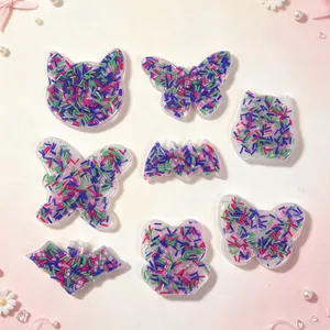 Variety of sensory skin picking fidget toys with colorful sprinkles in cute shapes