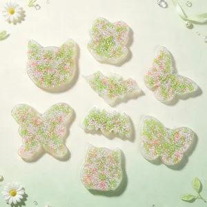 Detail of pastel silicone fidget toys with colorful beads for stress relief